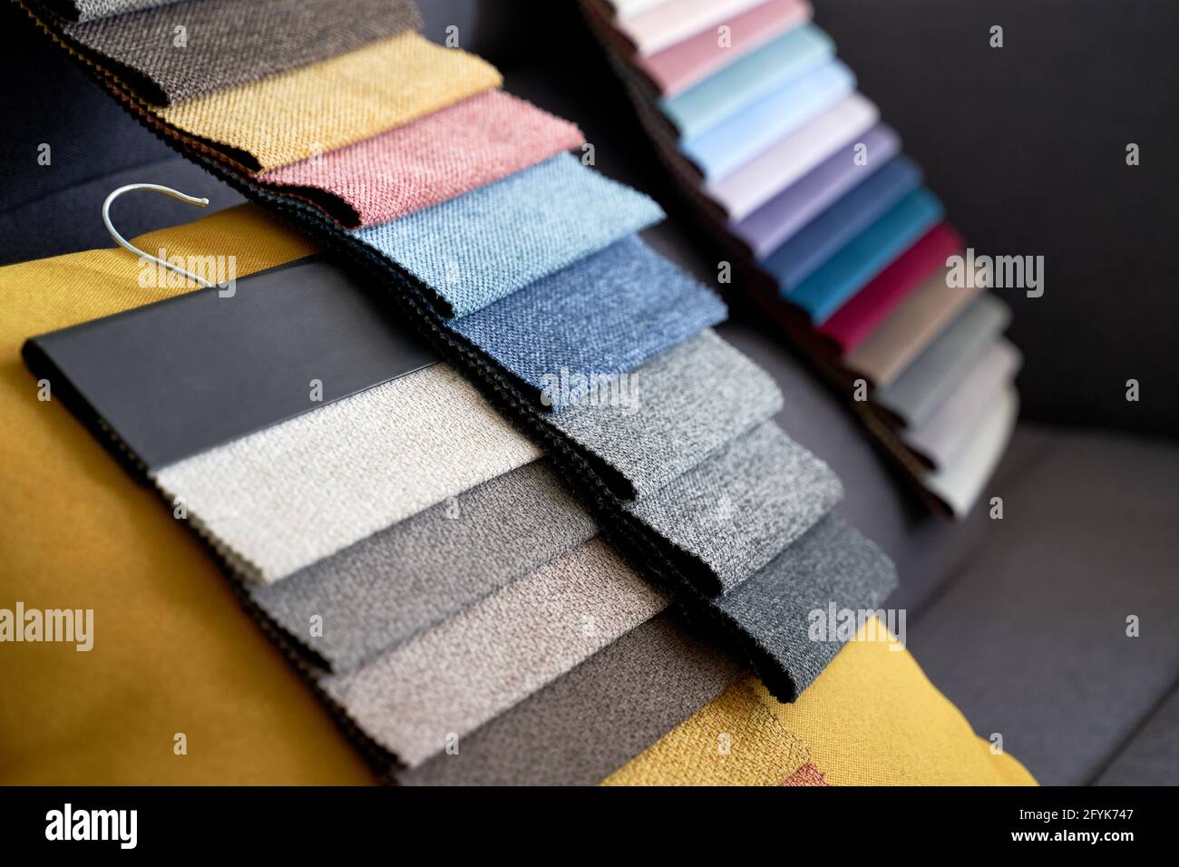 Upholstery fabric swatches hires stock photography and images Alamy