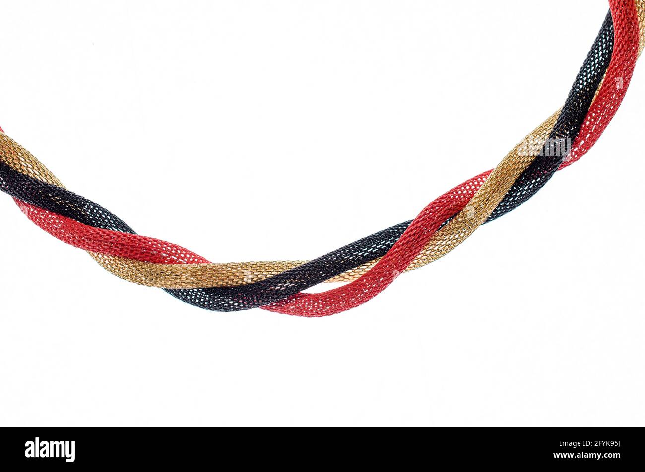 colored lines on a white background Stock Photo