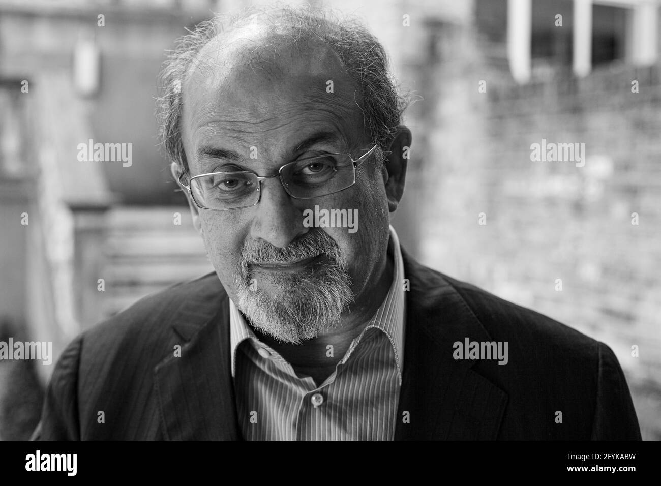 Salman Rushdie Indian-British novelist Stock Photo