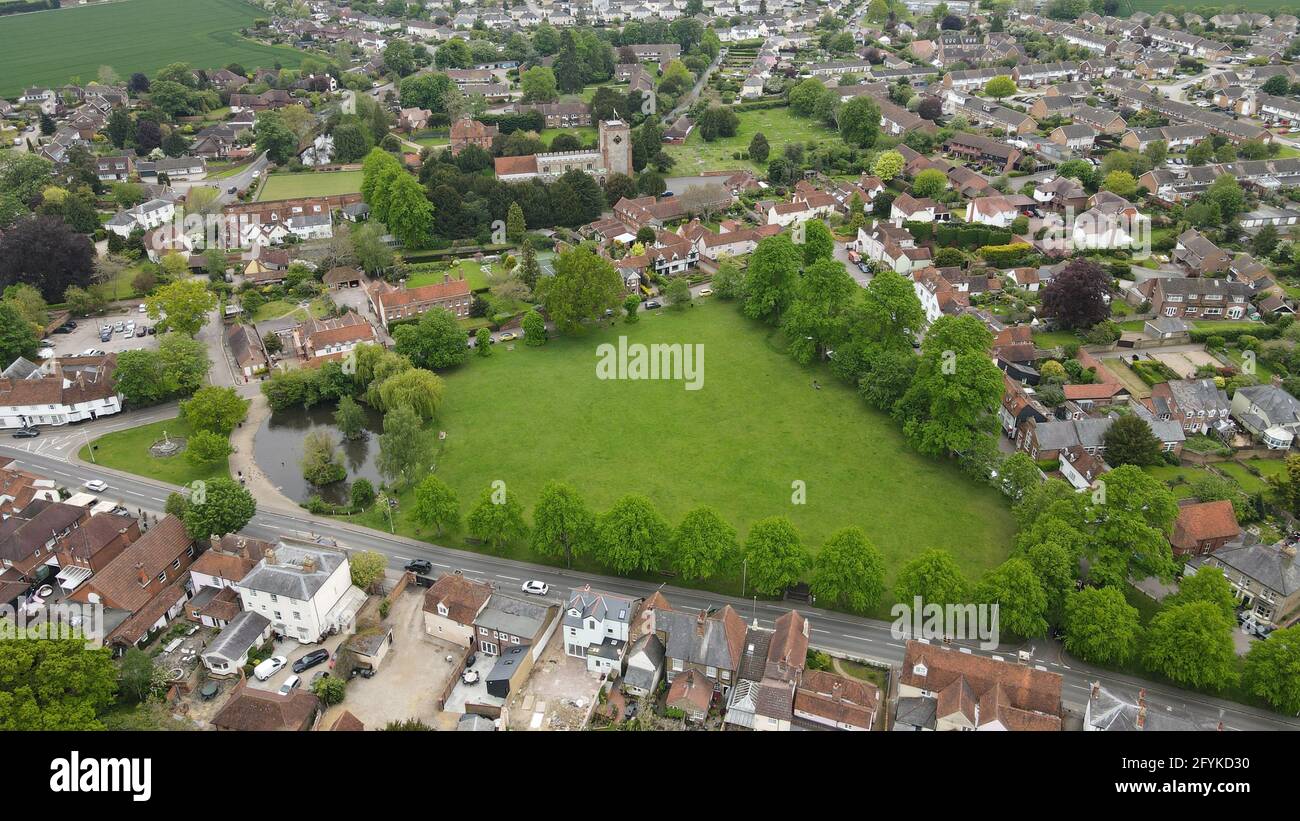 Writtle village Essex UK Aerial image Stock Photo Alamy