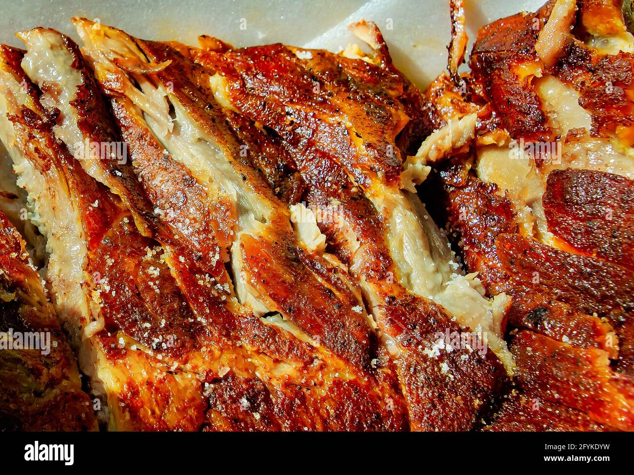 Carolinastyle pork ribs are served at Foley Depot gas station, May 27