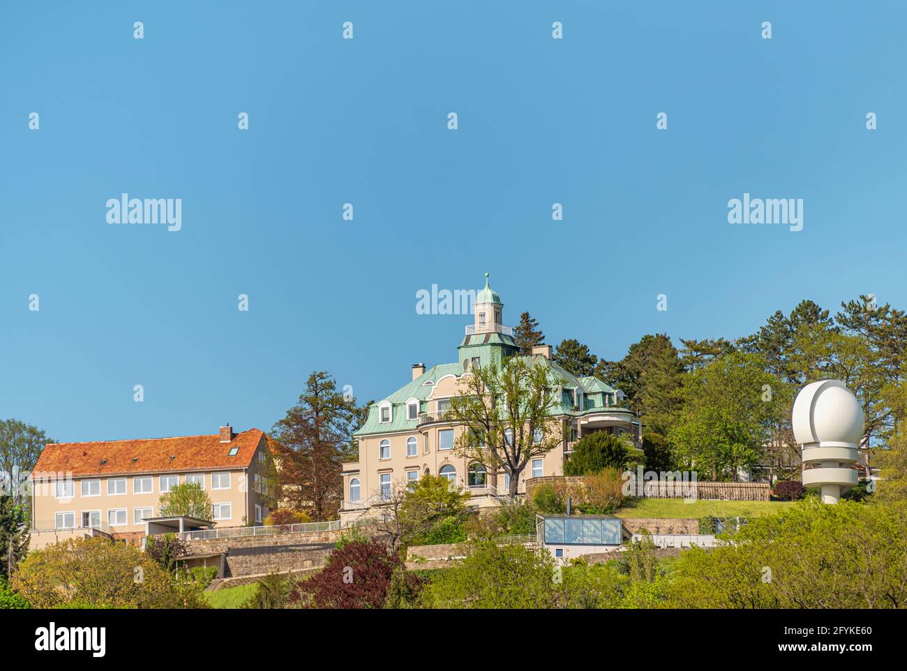 Observatory 'Manfred von Ardenne' in the Elbe Valley of Dresden Loschwitz, Saxony, Germany Stock Photo