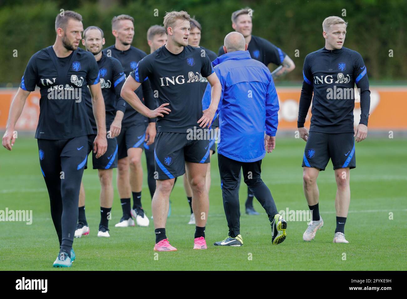 ZEIST, Netherlands, 25-05-2021, football, KNVB Campus, Training Netherlands  before UEFA Euro 2020. Logo KNVB (Photo by Pro Shots/Sipa USA) *** World  Rights Except Austria and The Netherlands *** Stock Photo - Alamy