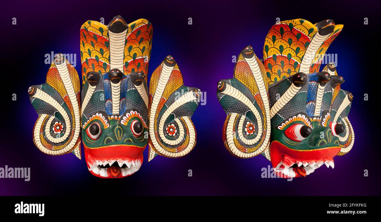 Sri Lanka tourist dance mask Stock Photo