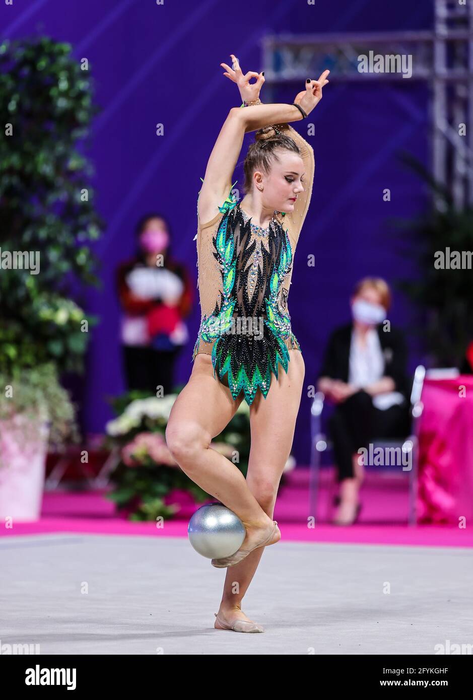 Kolosov Margarita (GER) during the Rhythmic Gymnastics FIG World Cup 2021 Pesaro at Vitrifrigo Arena, Pesaro, Italy on May 28, 2021 - Photo FCI / Fabrizio Carabelli / LM Stock Photo