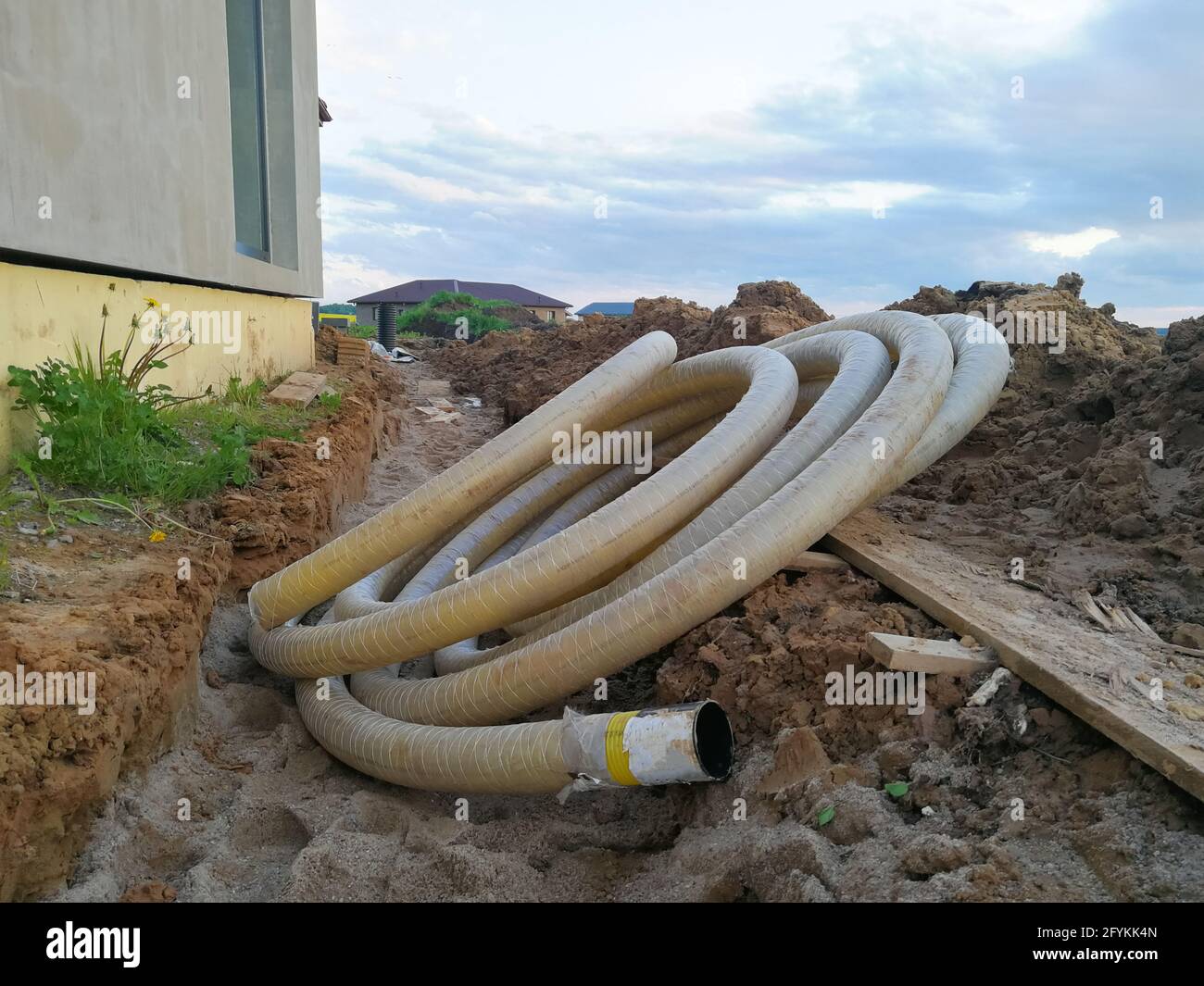 Drainage filter pipe for construction site and individual house