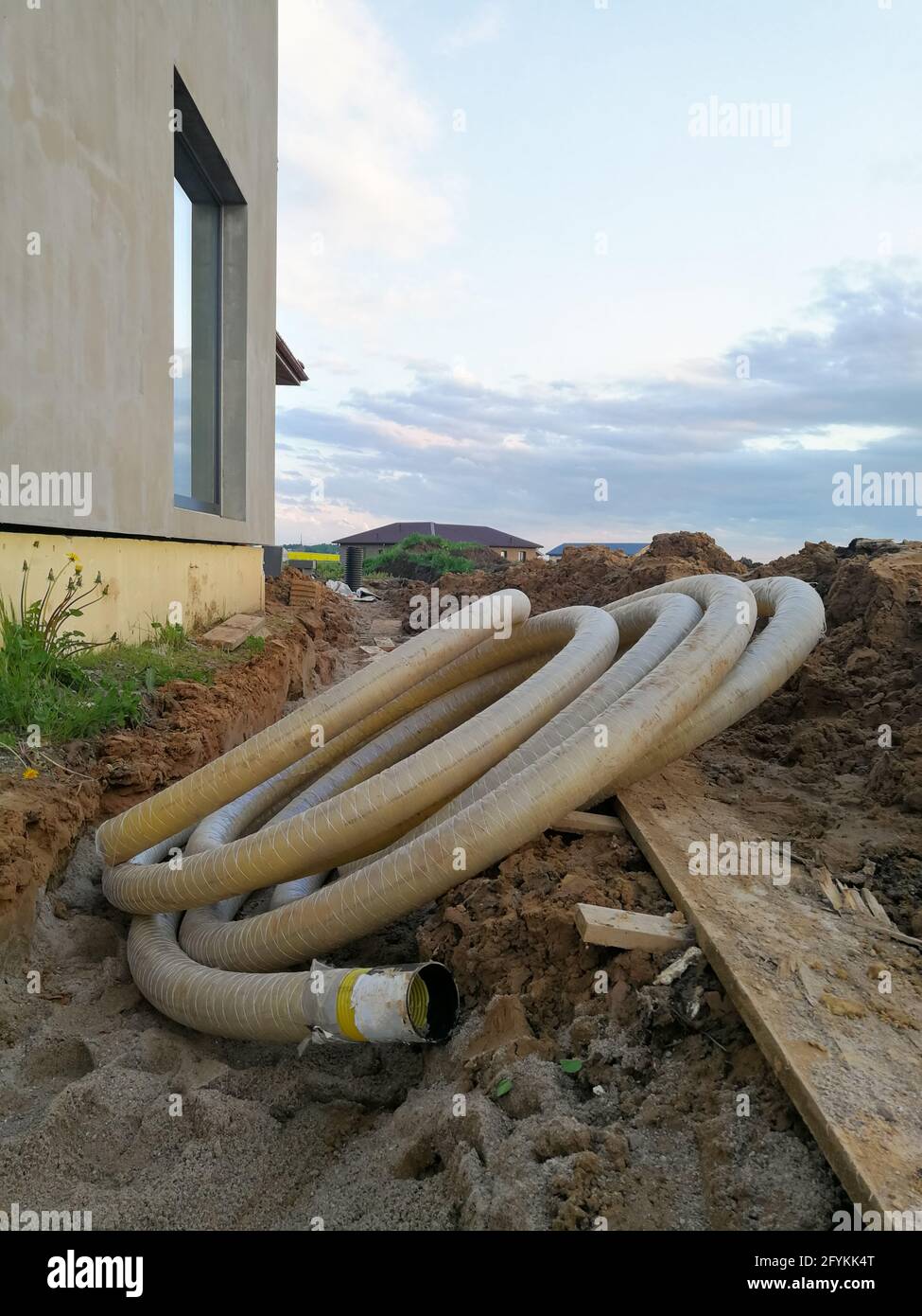 Drainage filter pipe for construction site and individual house