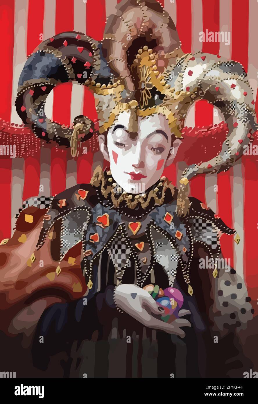 tarot fortune telling card illustration Stock Photo Alamy