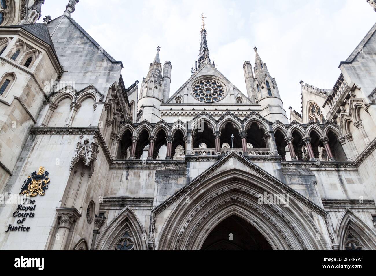 Royal Courts of Justice building in London, United Kingdom Stock Photo
