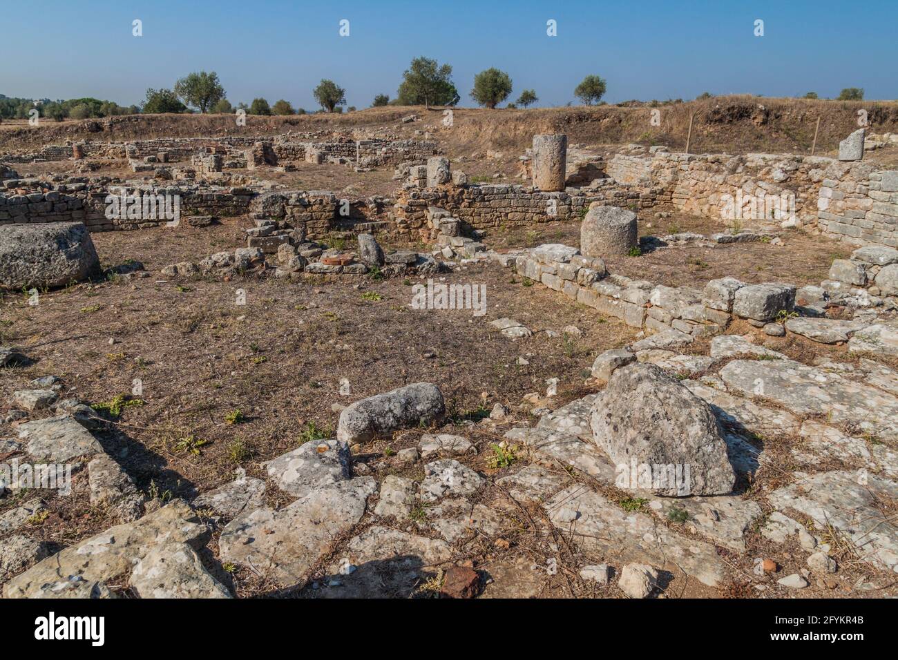 View of Conimbriga Roman ruins in Portugal Stock Photo