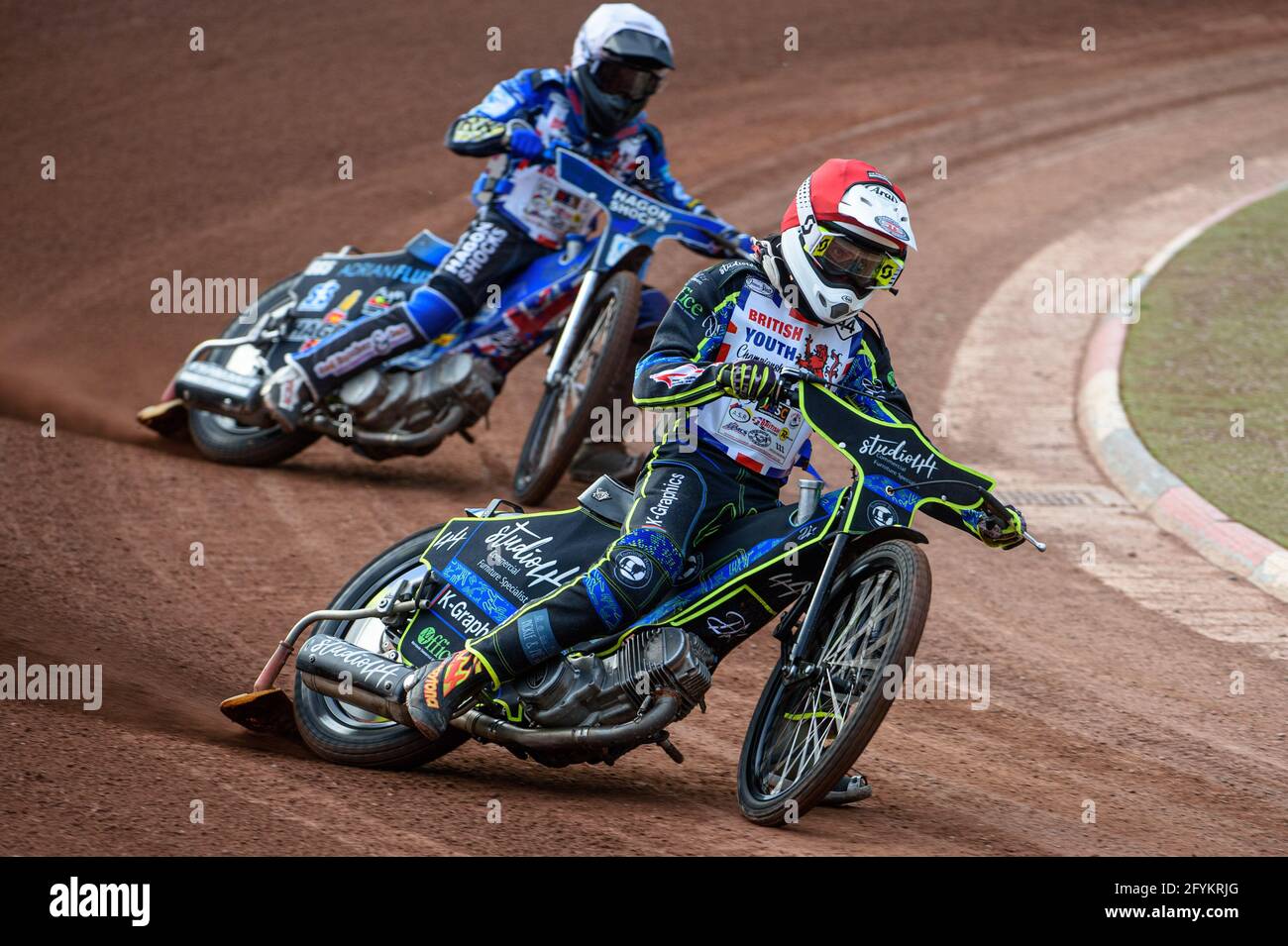 MANCHESTER, UK. MAY 28TH during the British Junior Championship at the National Speedway Stadium, Manchester on Friday 28th May 2021. (Credit: Ian Charles | MI News) Credit: MI News & Sport /Alamy Live News Stock Photo