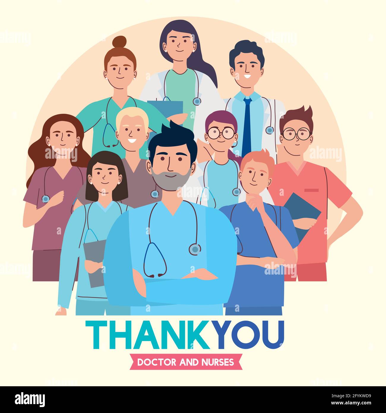 thank you staff medical Stock Vector Image & Art Alamy