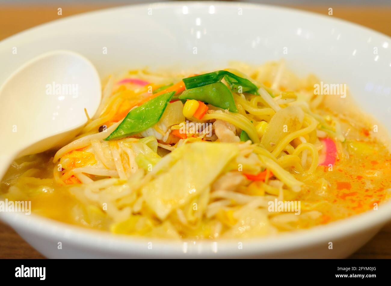 A Big Bowl of Japanese Noodles (Champon noodles Stock Photo Alamy