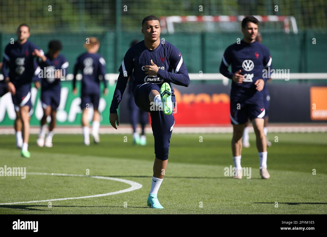 Kylian Mbappe Of France During The Training Session Of The French Team In Preparation Of The Uefa Euro At Cnf Clairefontaine French Football National Center On May 28 21 In Clairefontaine En Yvelines