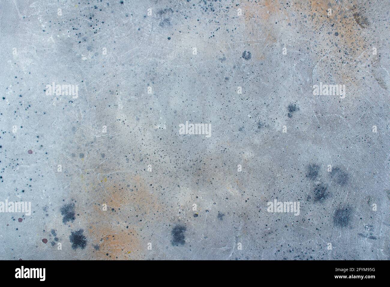 Abstract blue light metallic background texture concrete or plaster hand made wall Stock Photo