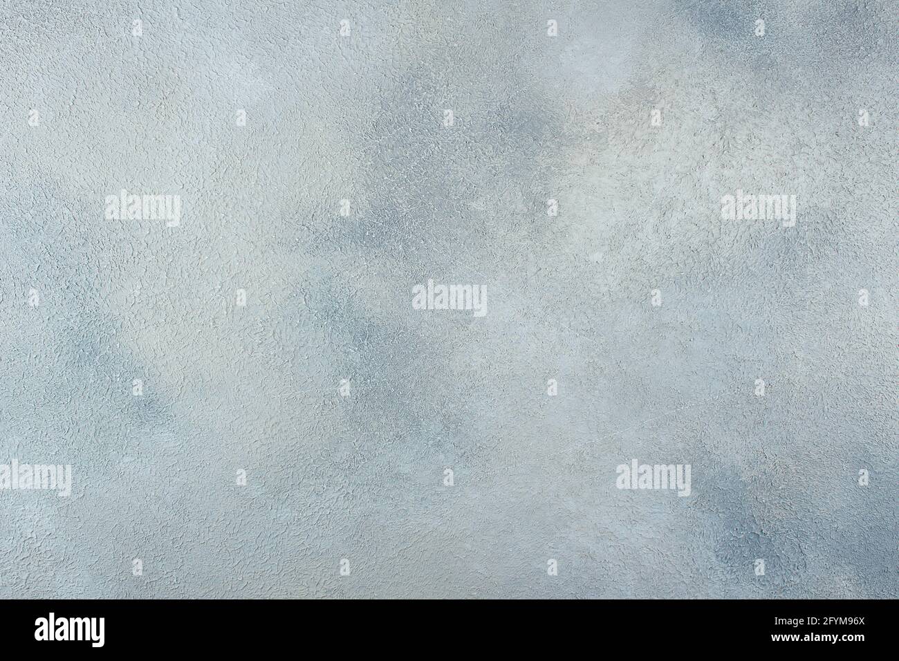 Abstract blue light metallic background texture concrete or plaster hand made wall Stock Photo