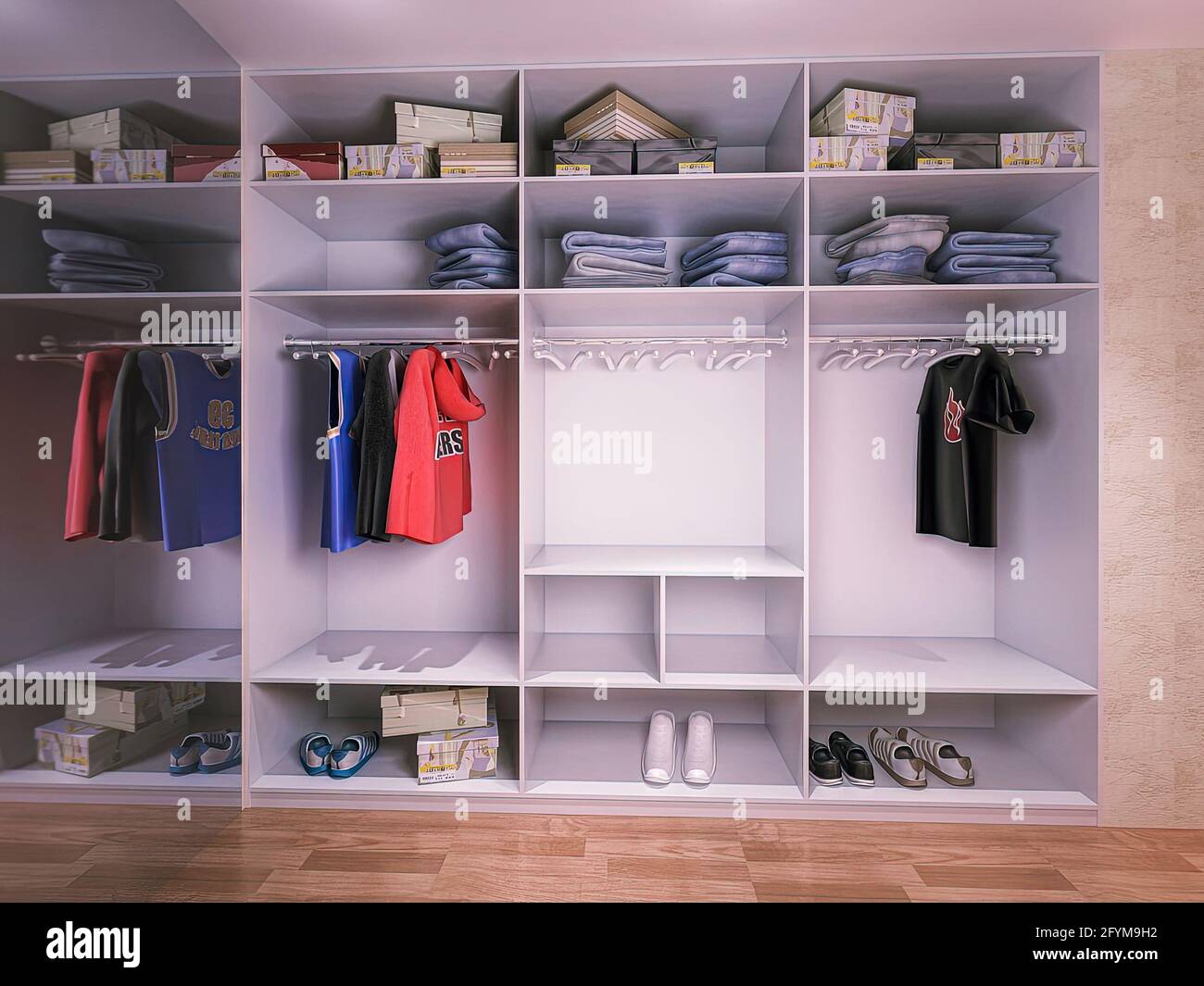 interior of modern luxury wardrobe Stock Photo - Alamy