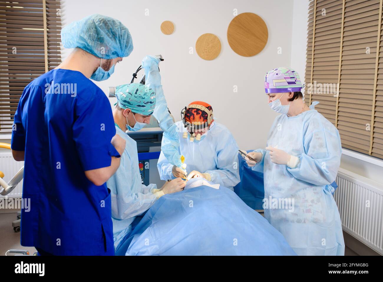 Laser Blepharoplasty, plastic surgery operation for correcting defects