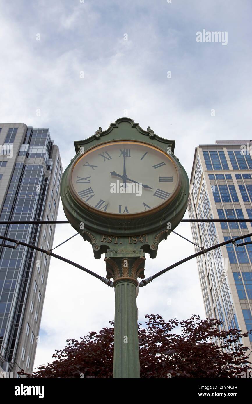 Salt Clock Decorative clock in the Salt Lake city Stock Photo - Alamy