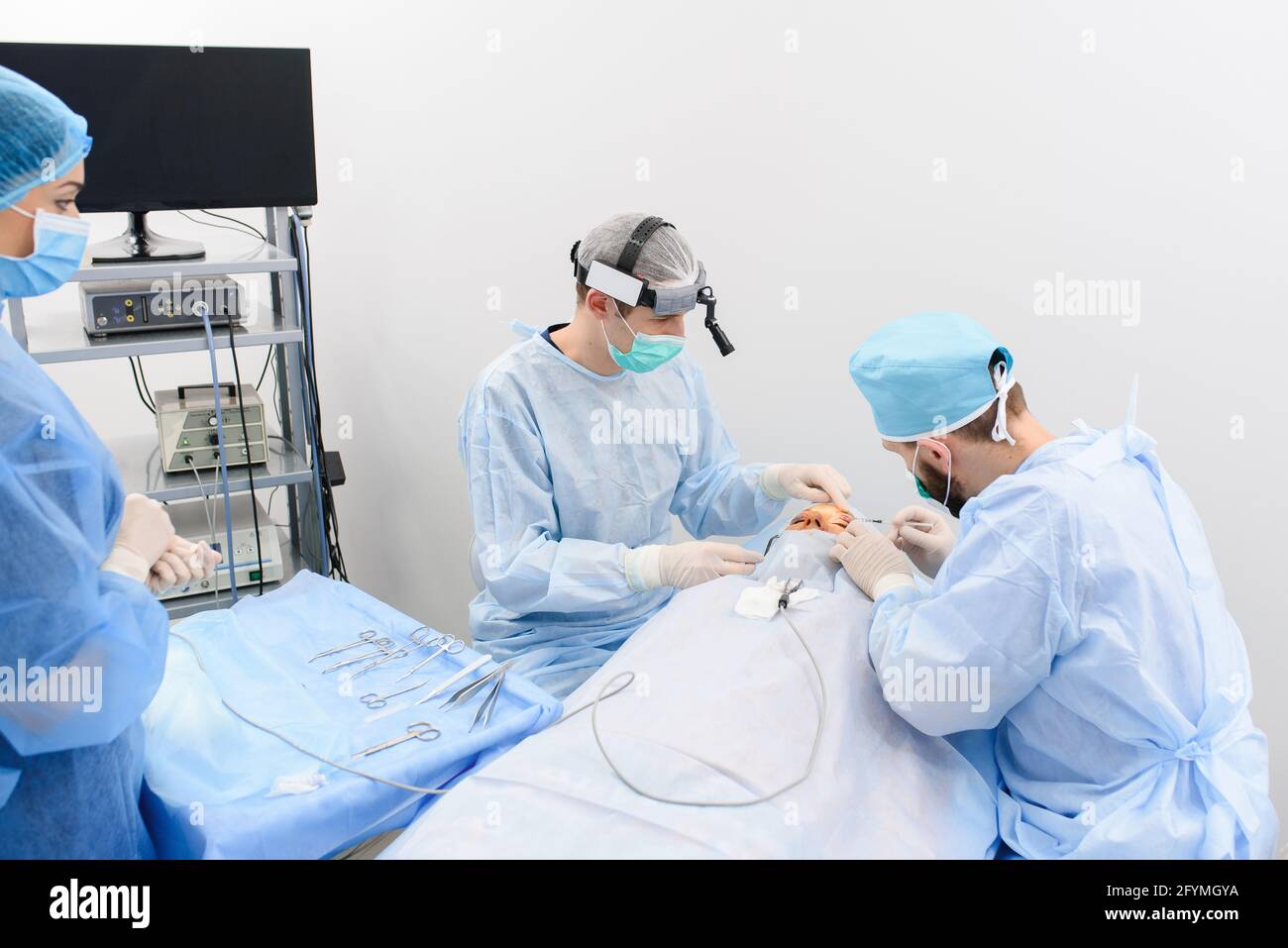 Blepharoplasty, plastic surgery operation for correcting defects