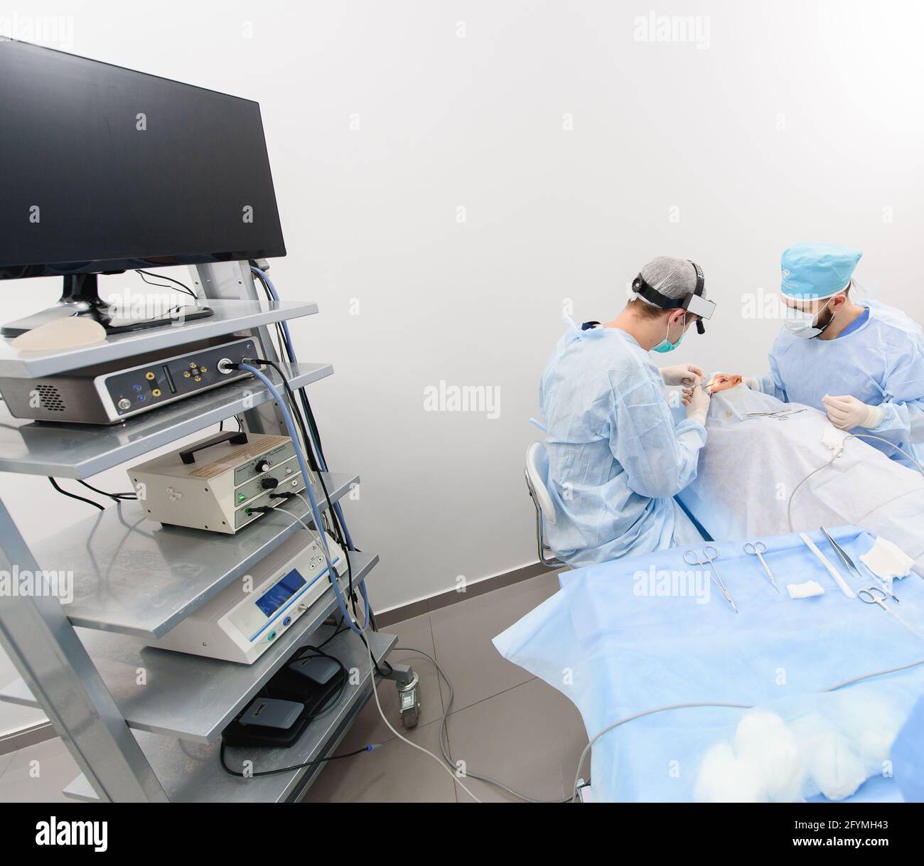 Blepharoplasty, plastic surgery operation for correcting defects