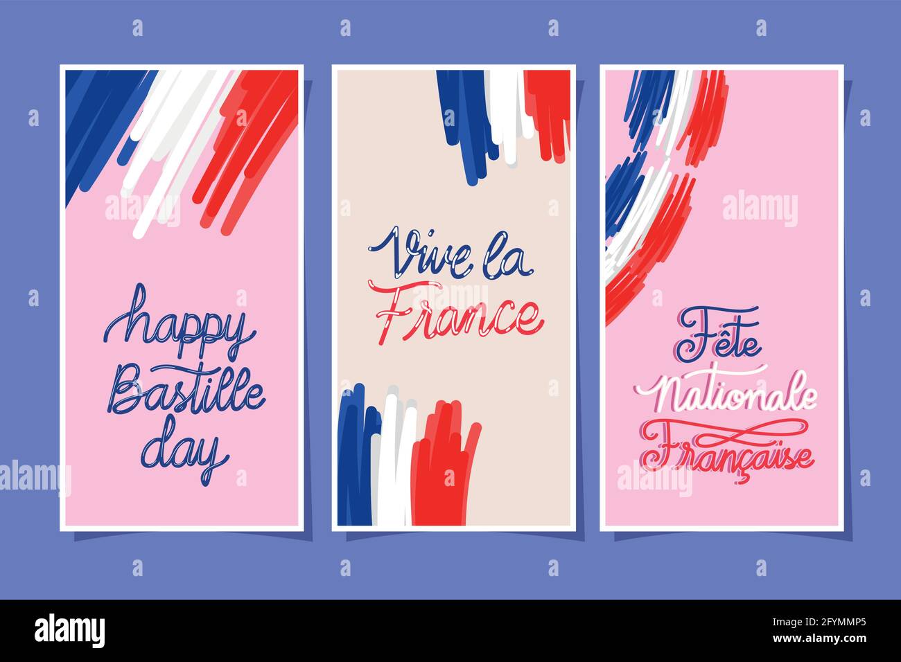 bastille day cards Stock Vector Image &amp; Art - Alamy