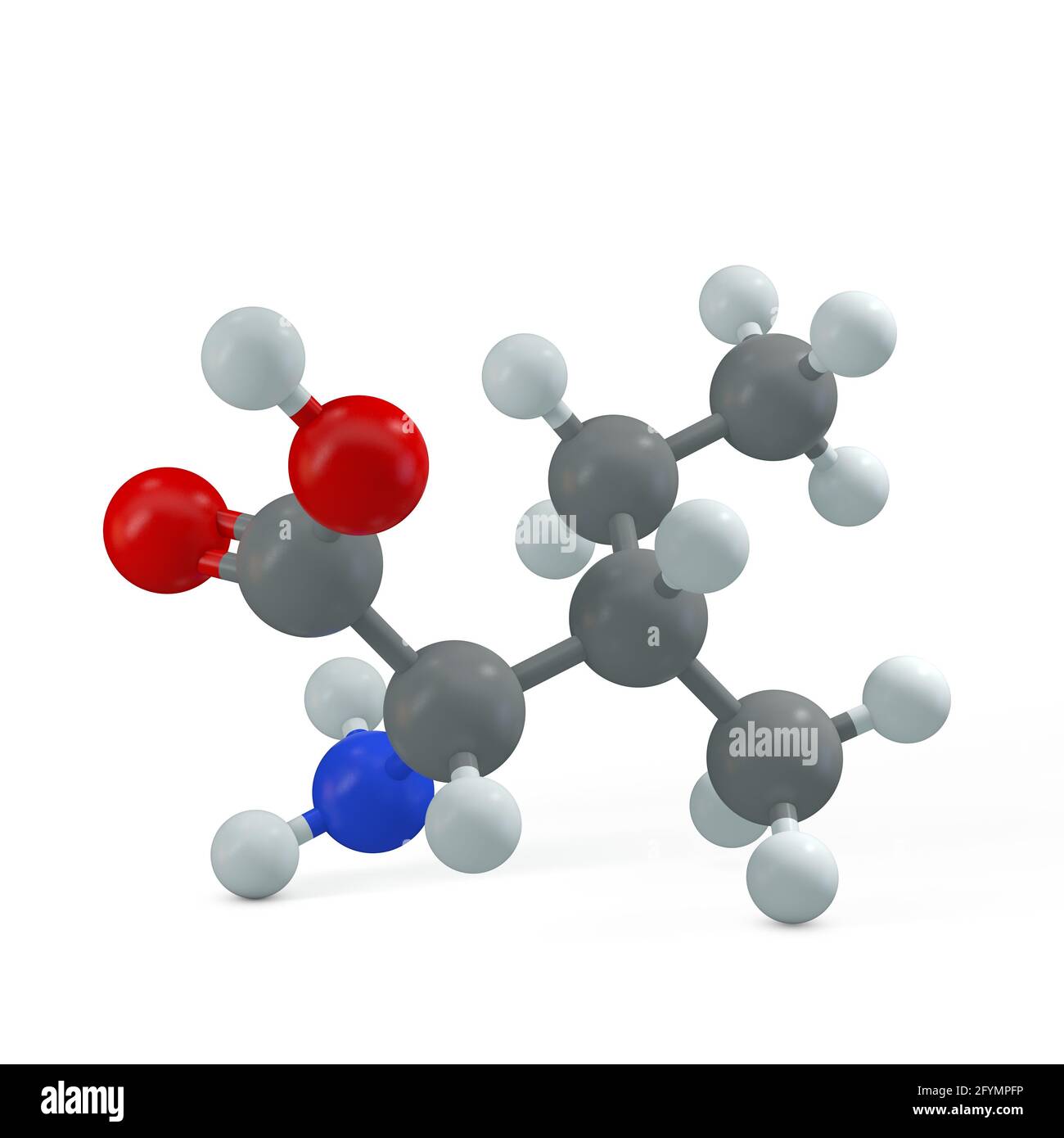 Isoleucine molecule, illustration Stock Photo