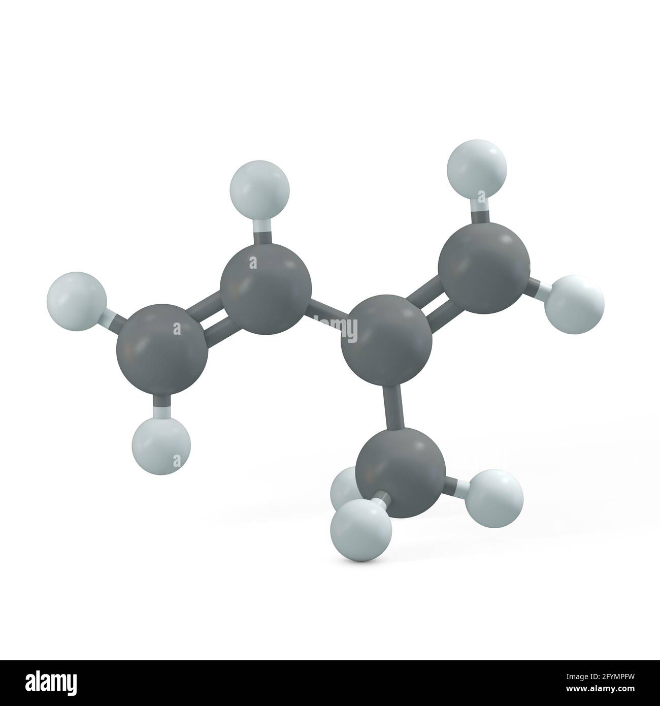 Rubber molecule, illustration Stock Photo