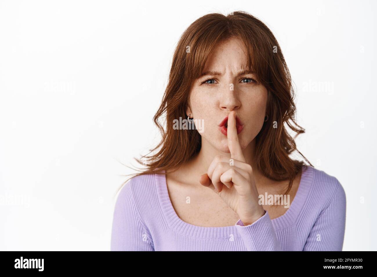 Teenage girl telling quiet hires stock photography and images Alamy