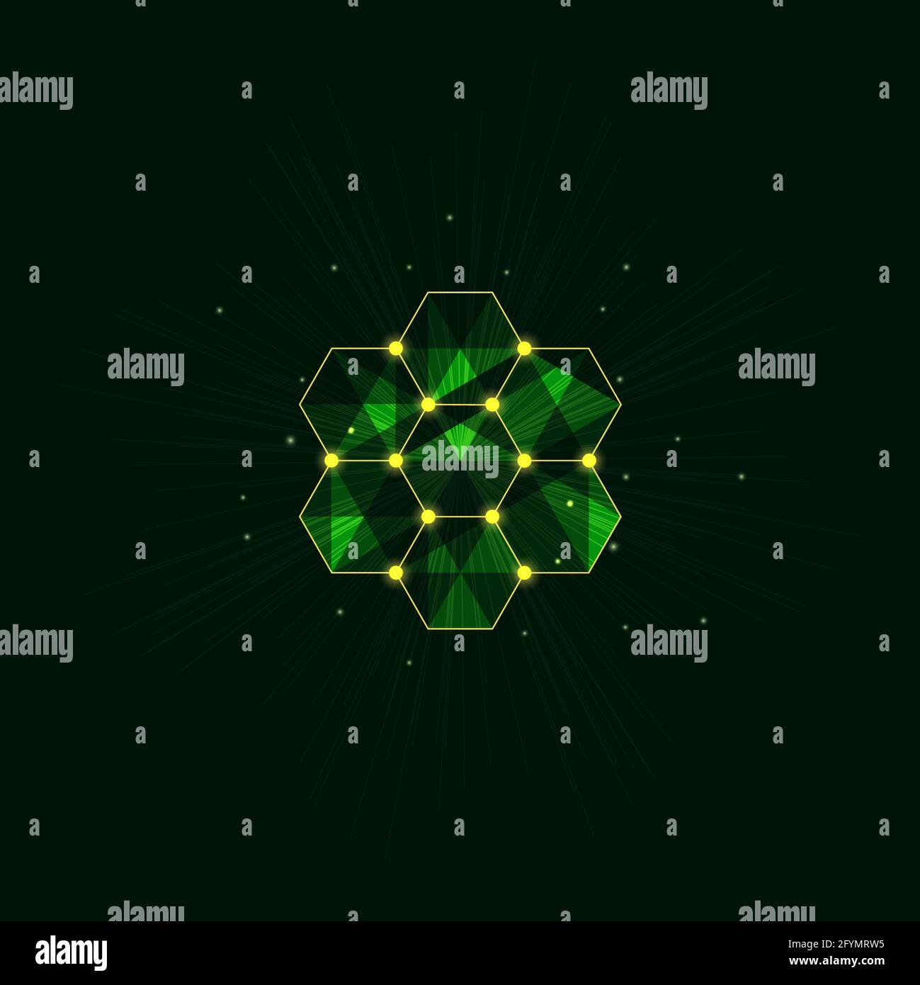 Honeycomb, conceptual illustration Stock Photo