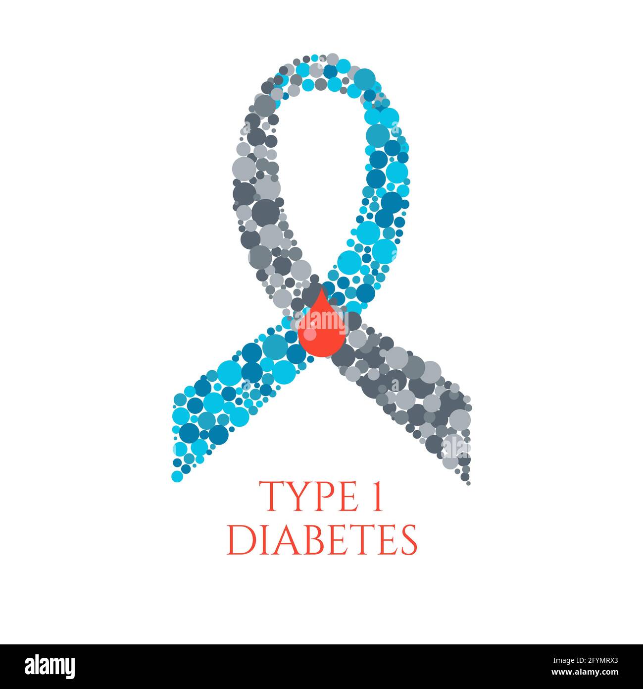 Diabetes type 1, conceptual illustration Stock Photo