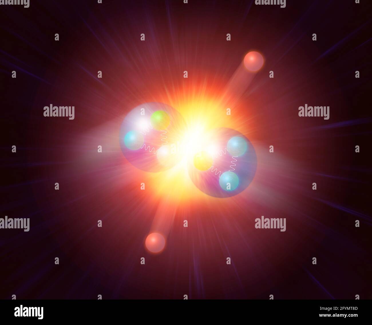 Higgs Boson, illustration Stock Photo