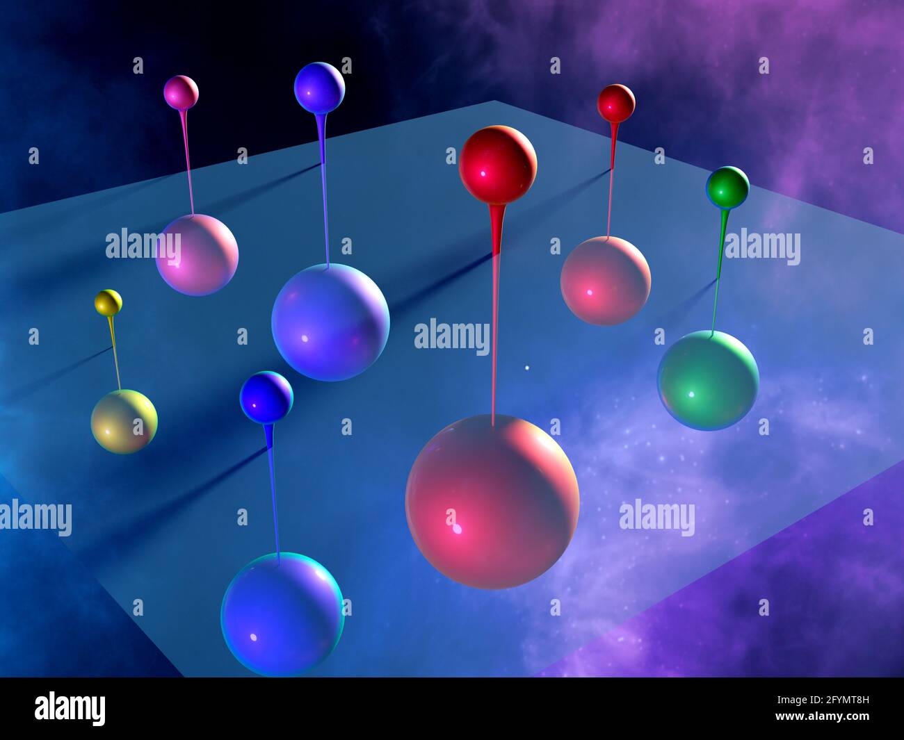 Supersymmetry, conceptual illustration Stock Photo