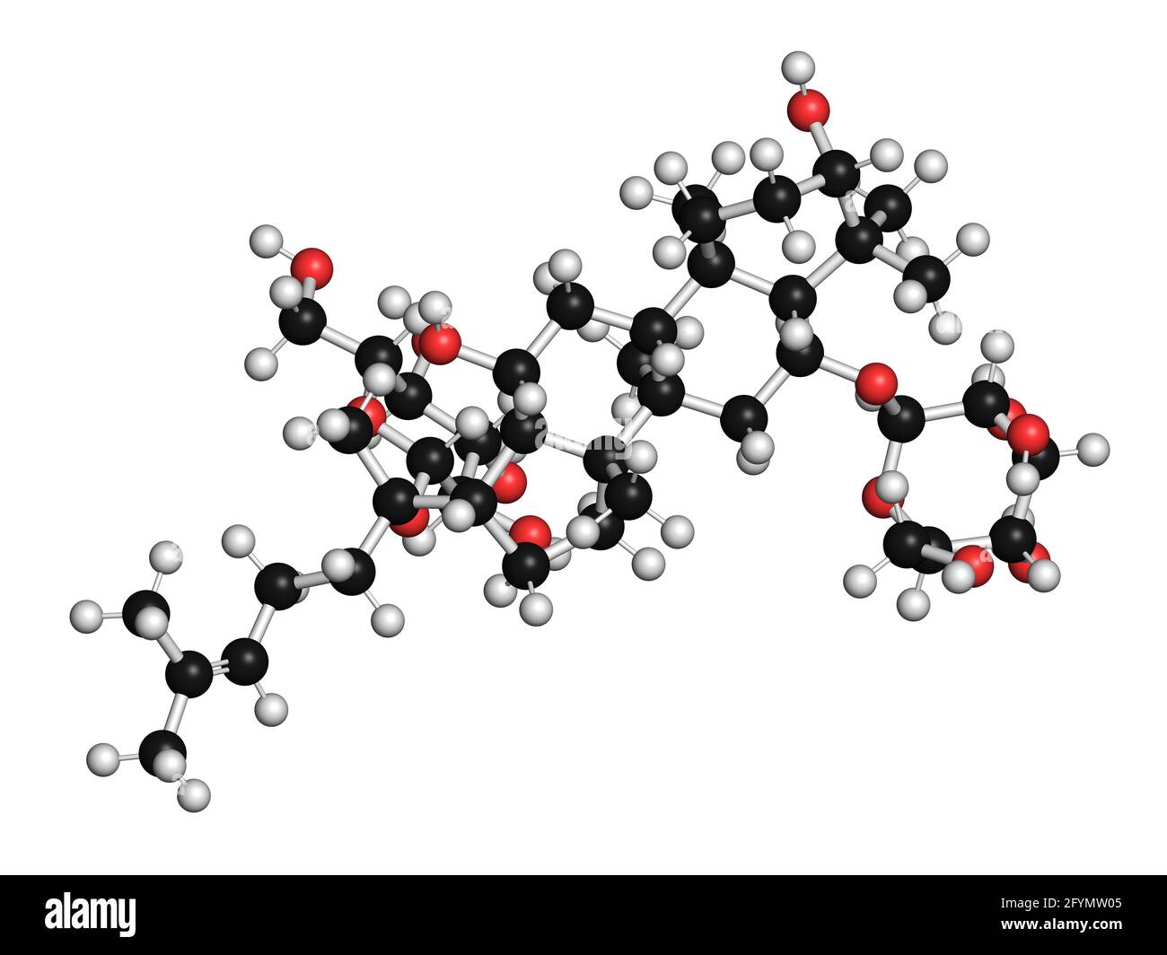 Ginsenoside Rg1 ginseng molecule, illustration Stock Photo Alamy