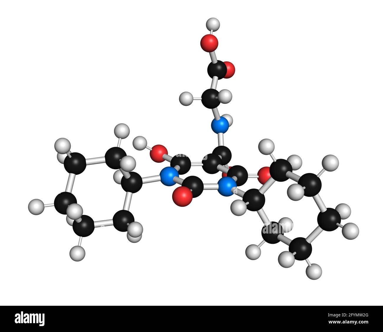 Daprodustat drug molecule, illustration Stock Photo