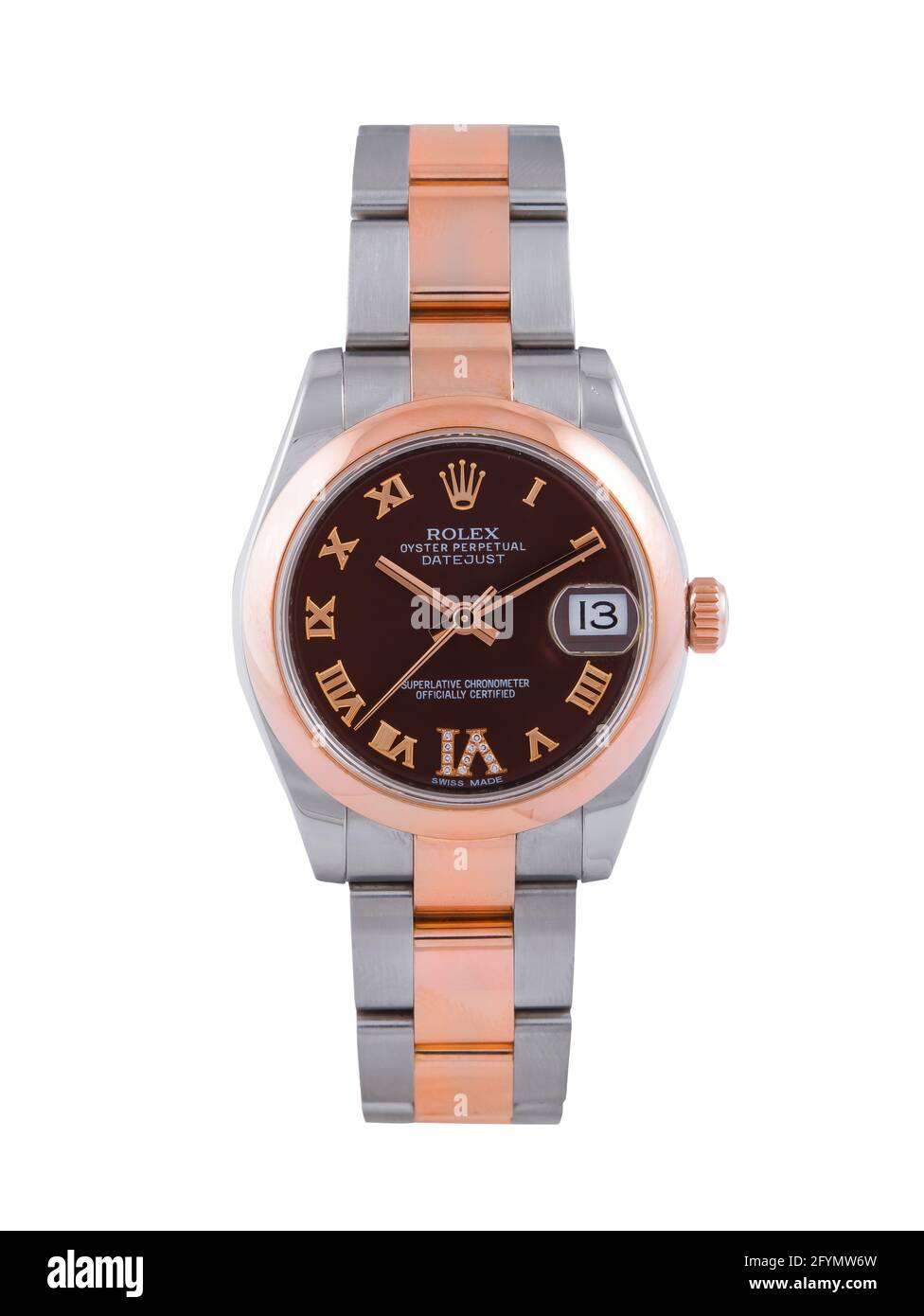 MANILA, PHILIPPINES Feb 11, 2016 Luxury expensive watch on white