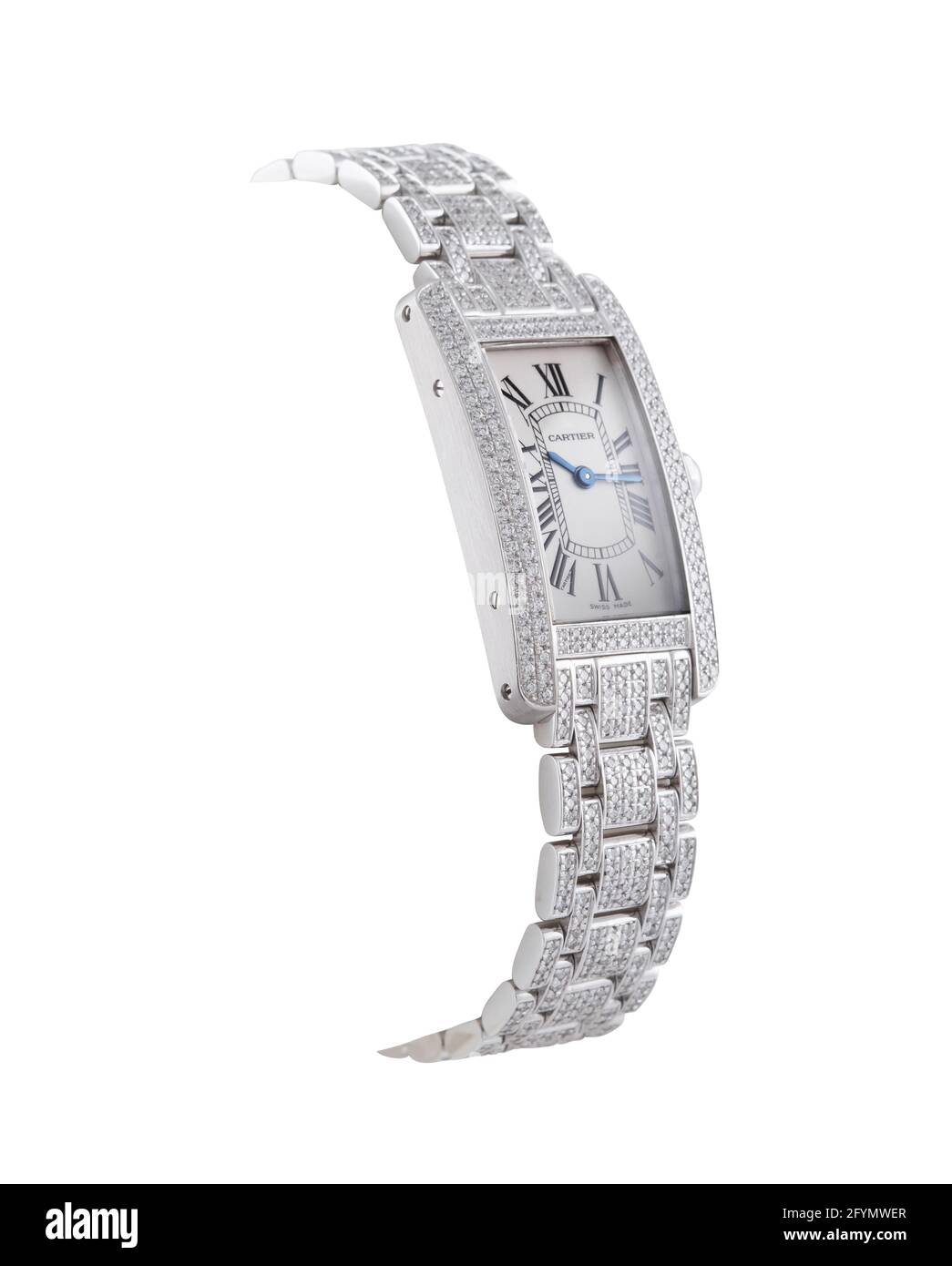 MANILA, PHILIPPINES Feb 11, 2016 Luxury expensive watch on white