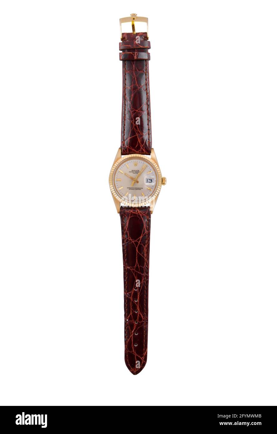 MANILA, PHILIPPINES Feb 11, 2016 Luxury expensive watch on white