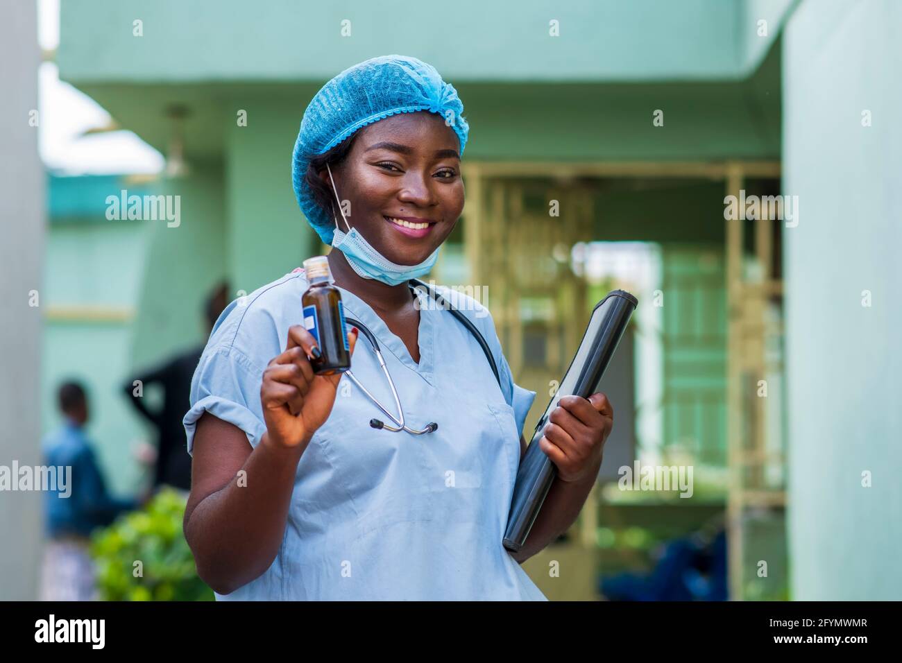 Doctor female non smiling hi-res stock photography and images - Alamy
