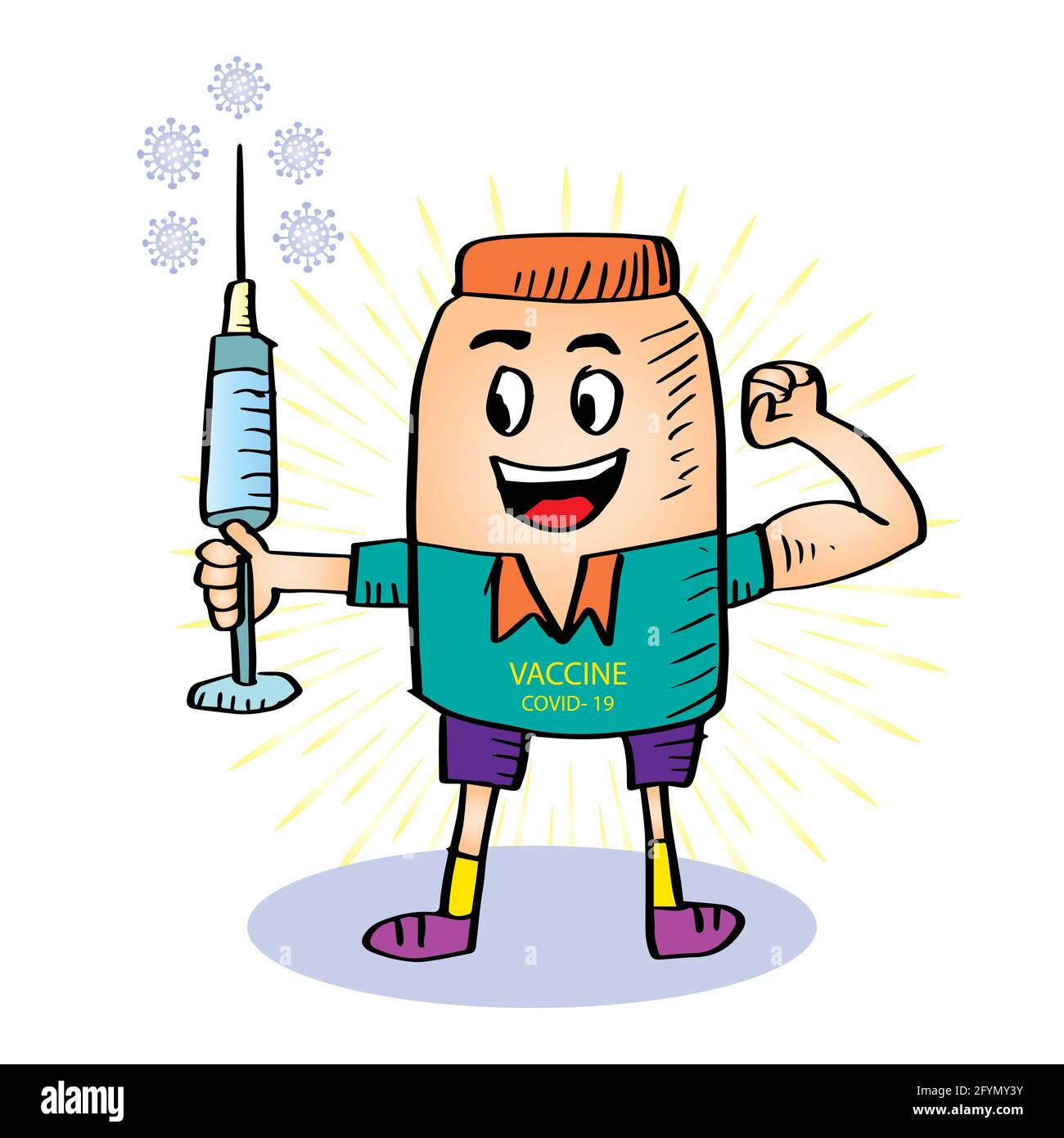 Cartoon vaccine hi-res stock photography and images - Alamy Cartoon vaccine hi-res stock photography and images - Alamy