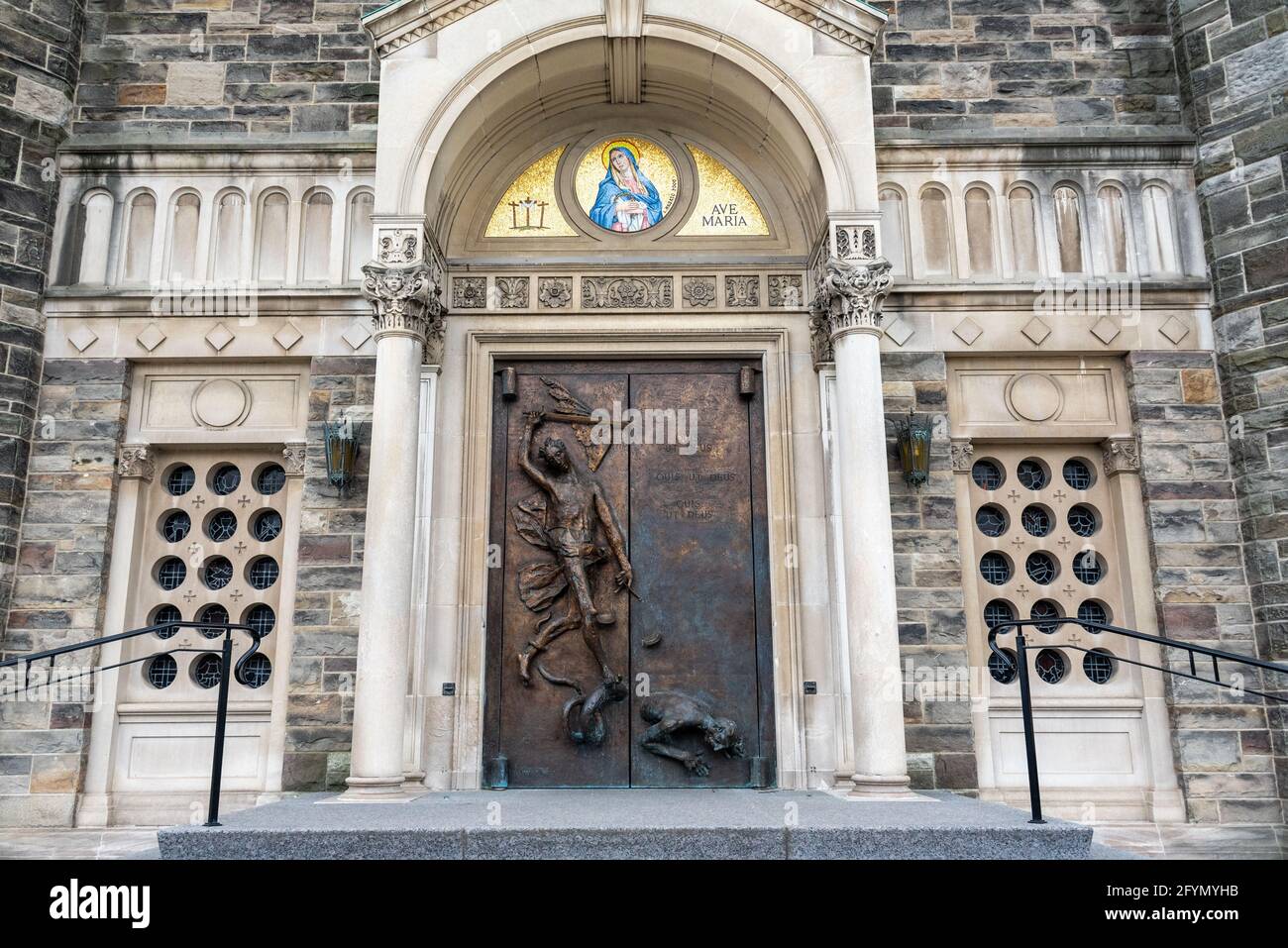 Church of Our Lady of Sorrows, exterior architecture, Toronto, Canada Stock Photo