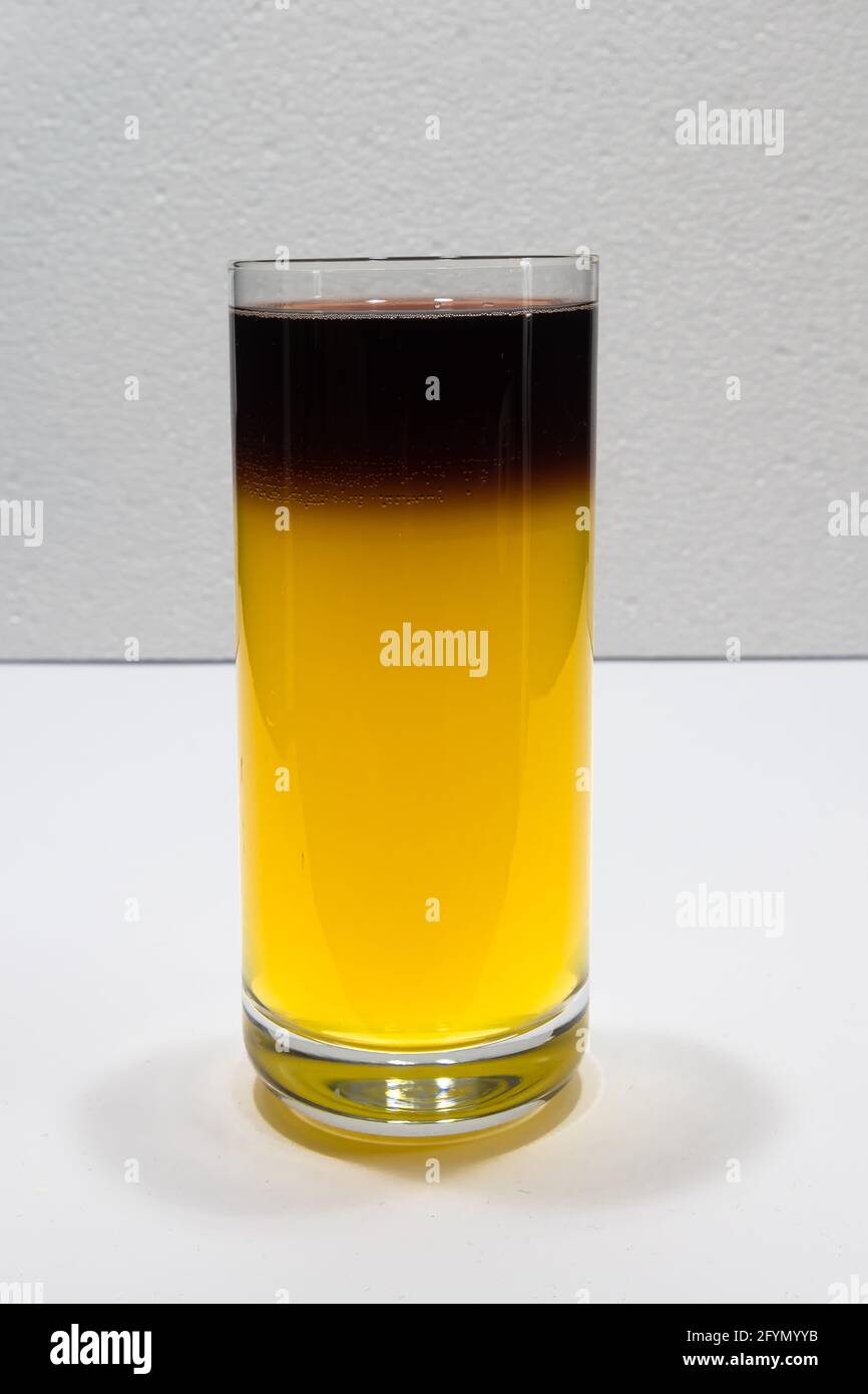 Zurich, Switzerland October 10, 2020 Bambusbamboo coctail drink, composed of yellow lemonade