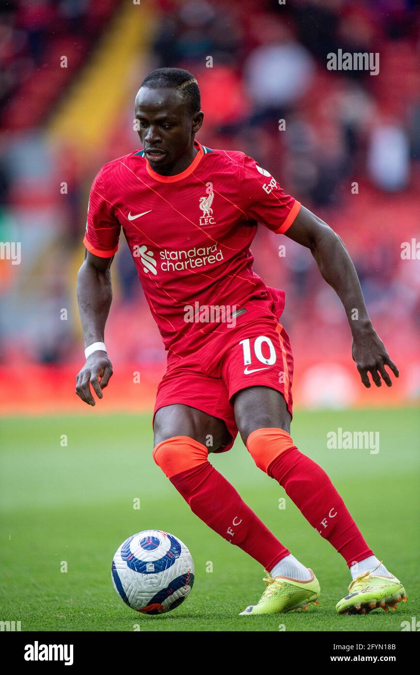 Sadio Mane of Liverpool during the Premier League match between Liverpool  and Crystal Palace at Anfield on May 23, 2021 in Liverpool, United Kingdom  Stock Photo - Alamy