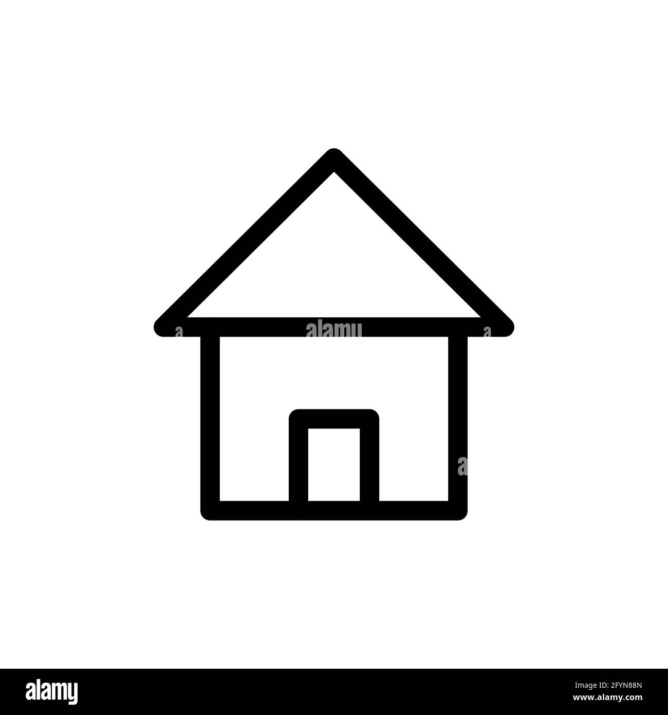 Home icon. House black pictogram. Home page concept. Building silhouette  symbol Stock Vector Image & Art - Alamy