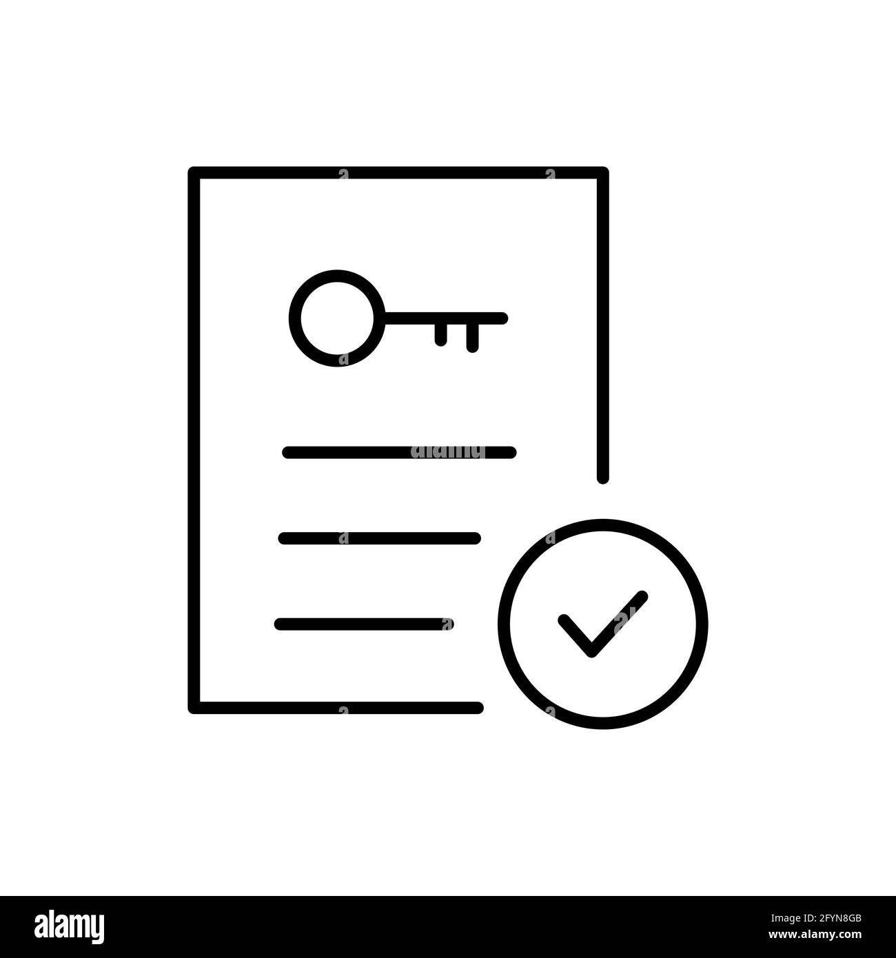 Certificate of residence Stock Vector Images - Alamy