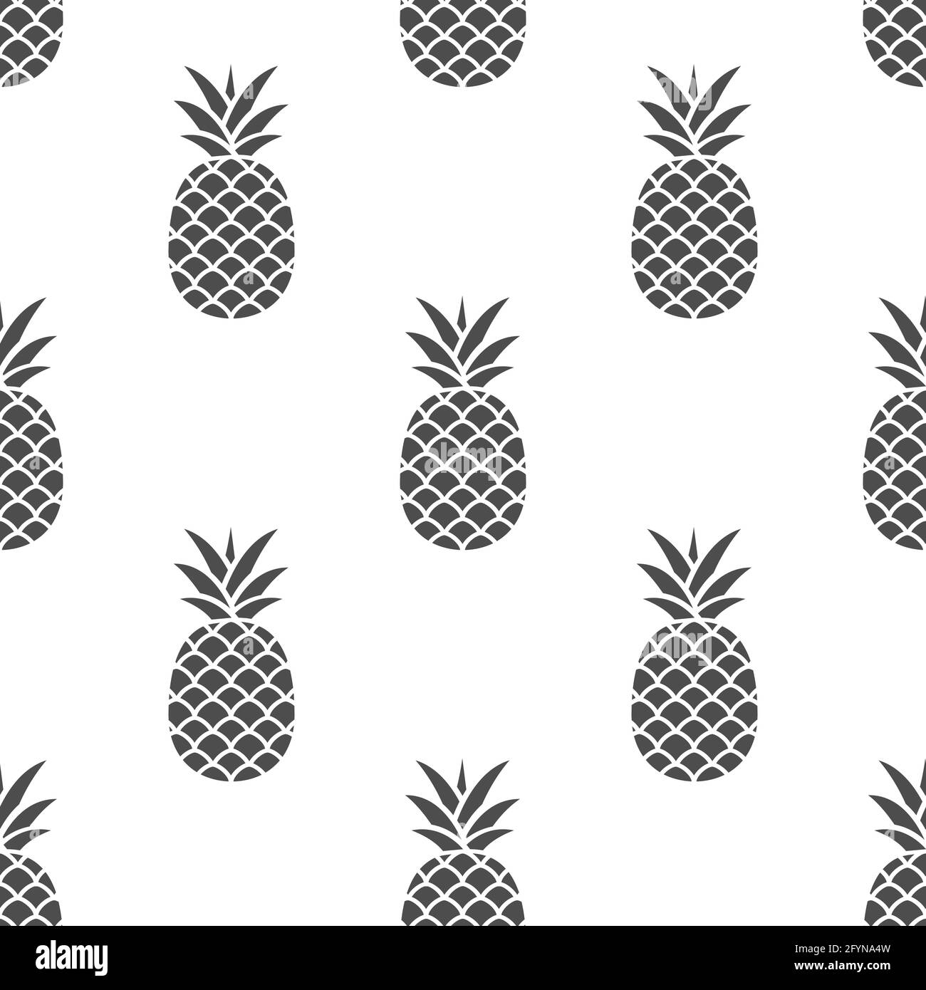 Seamless pineapple pattern. Summer sweet pineapples background Stock ...