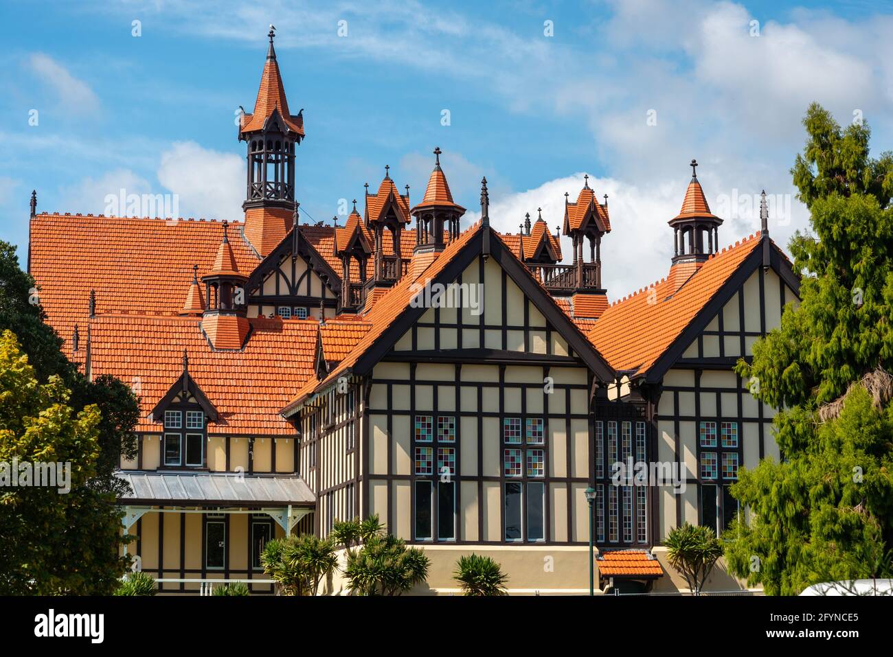 The Rotorua Museum, former bath house, North Island of New Zealand
