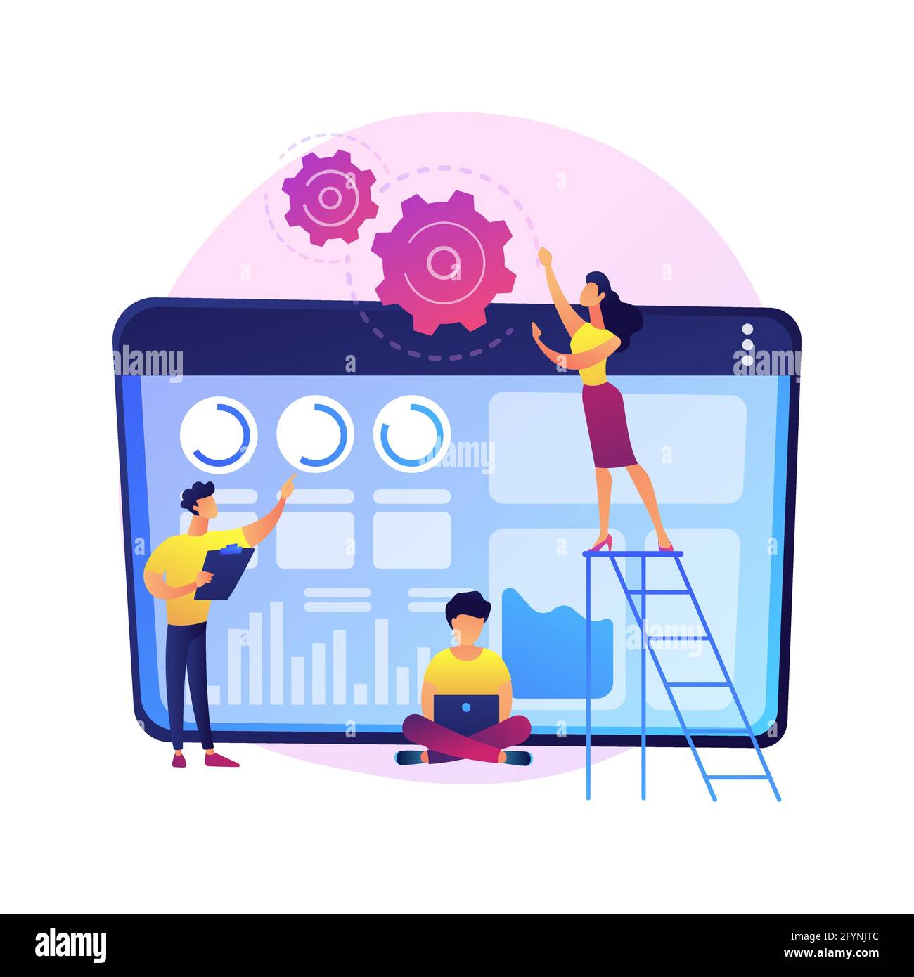 Cartoon Programmers Vector Vectors High Resolution Stock Photography ...