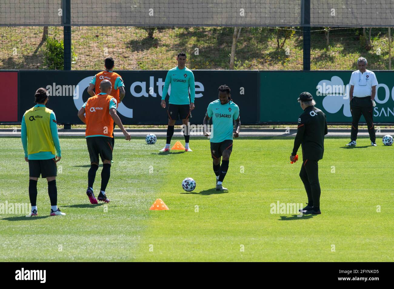 Oeiras, Portugal. 27th May, 2021. Cristiano Ronaldo seen in action