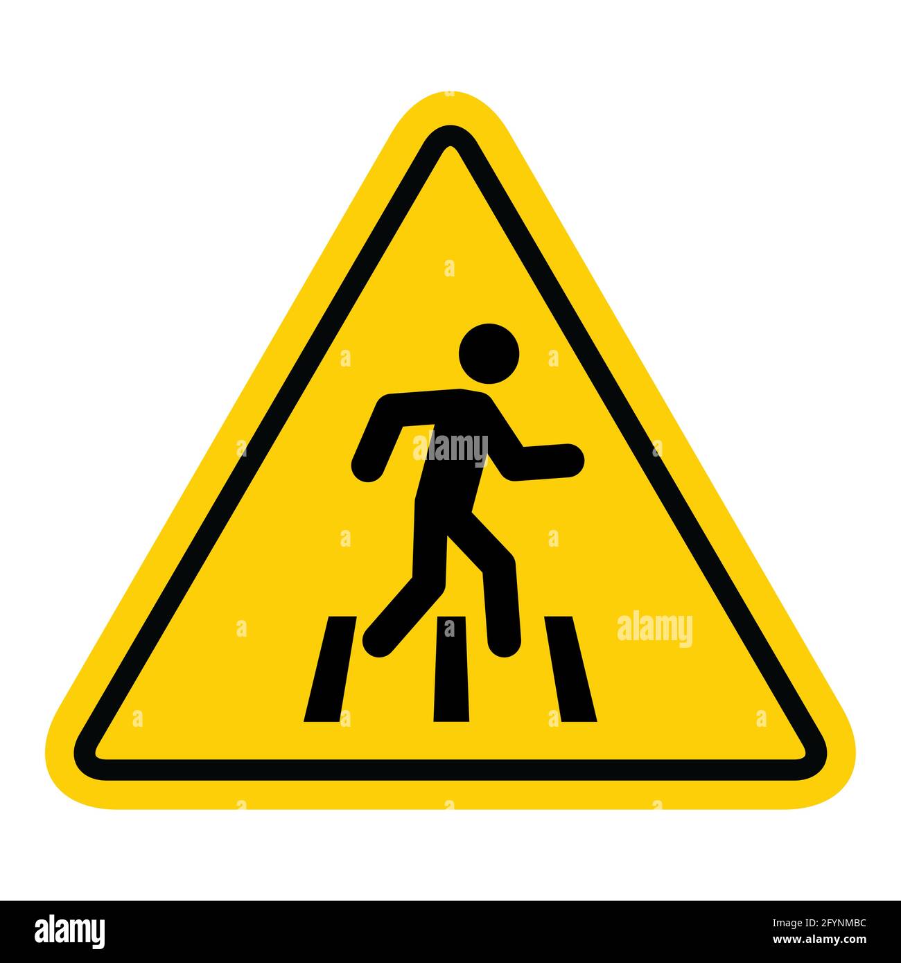 No walk icon access for pedestrians prohibition sign, vector illustration. No pedestrian sign . Stock Vector